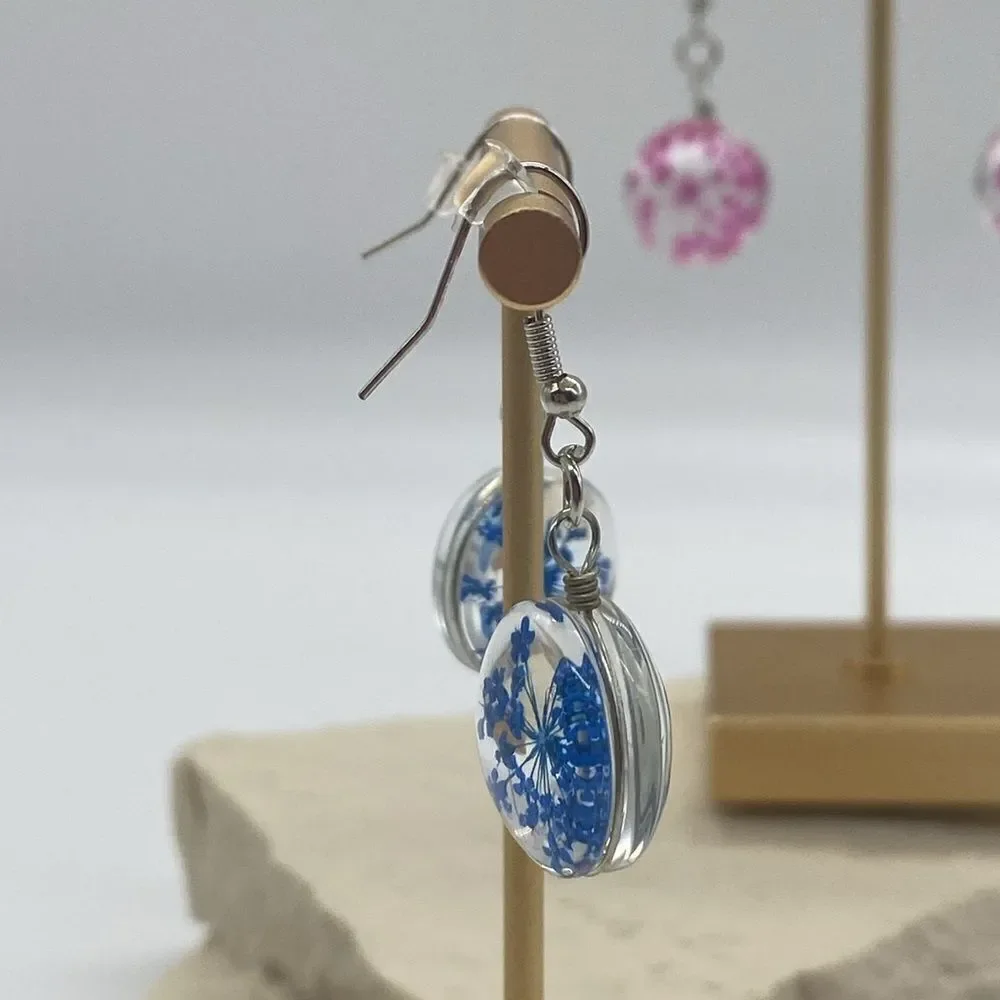 ✨ 🆕 ✨ Boho Dried Flower Dangle Hook Earrings✨